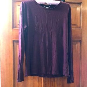 Purple long sleeve top